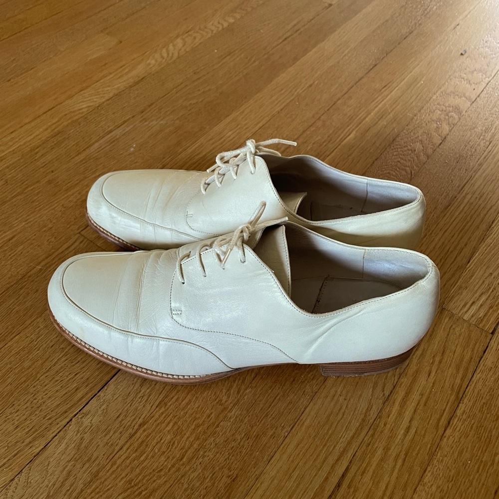 Giorgio Armani Vintage Leather Oxfords Size 38.5
